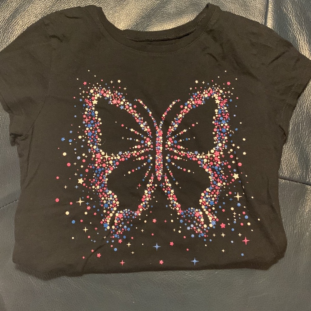 *Bundle* of 2 girls shirts 🦋 sz 10/12 - Picture 3 of 3